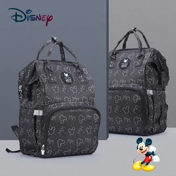 Disney – Sac à Dos USB pour Couches et Soins de Bébé, Accessoire de Maternité Mickey Mouse pour Voyage, Sacs à Mouille avec Crochet Libre 