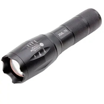 

T6 USB charging 5-speed telescopic focusing Super bright glare flashlight LED Handheld Tactical Flashlight Torch Light