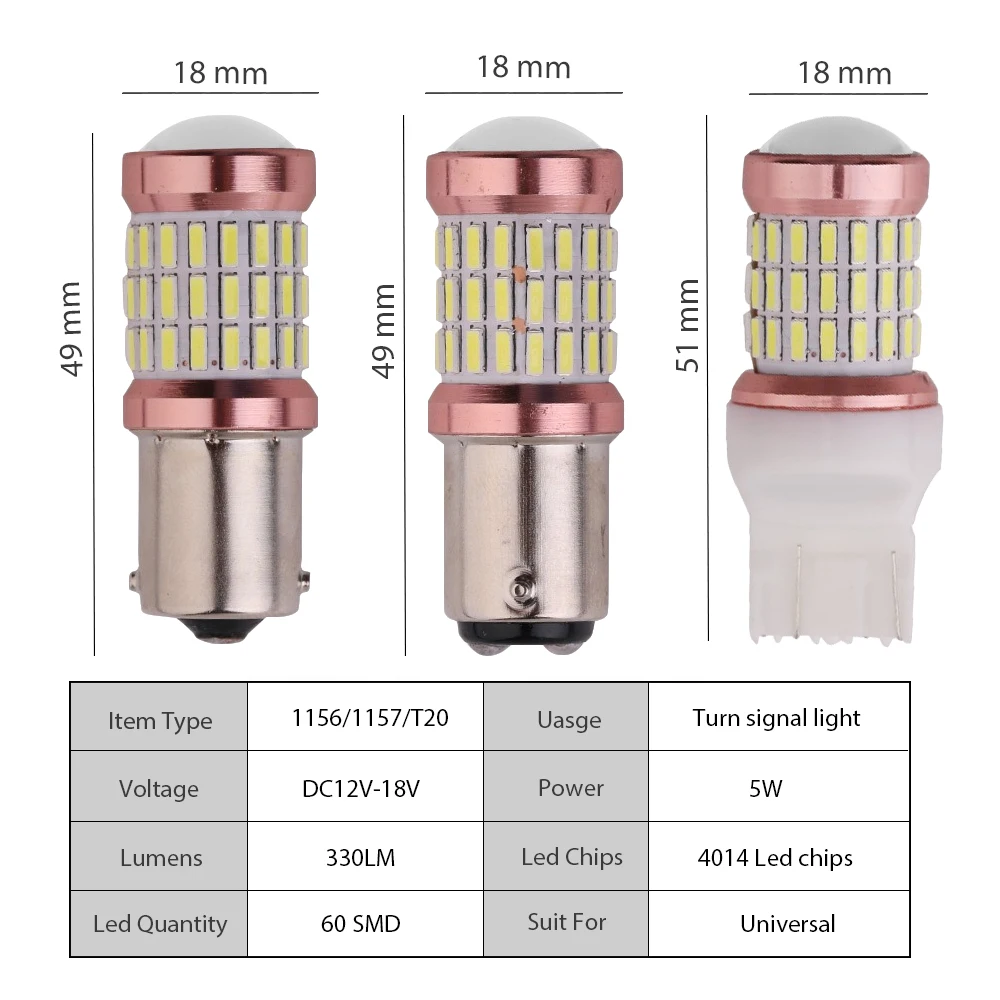 2 шт. P21W T20 Led PY21W BA15S BAU15S огни 12Led 3030 лампа для автомобильных тормозных огней поворотные фары красный желтый белый 12 В