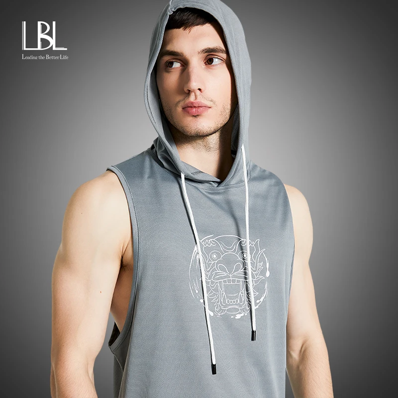 Новинка Мужская блузка хлопковая майка топы для тренажерного зала и фитнеса