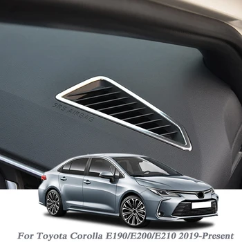 

Car Styling For Toyota Corolla E190 E200 E210 2019-Present Dashboard Outlet Frame Sequins Sticker Interior Air Conditional Frame