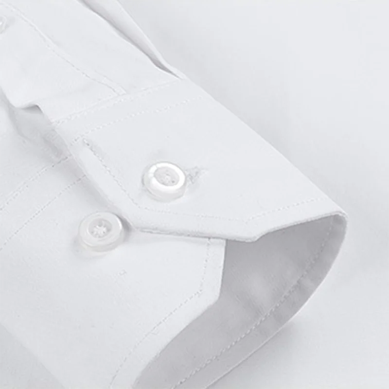 Деловые мужские рубашки с длинным рукавом и отложным воротником Camisa, облегающие однотонные яркие цвета, чистый хлопок, дышащие удобные рубашки