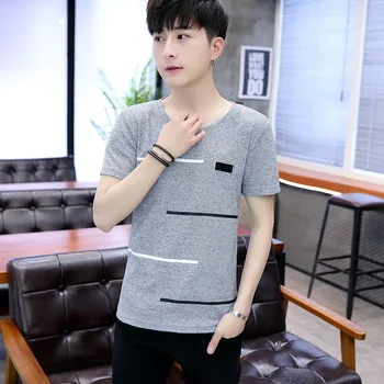 

Summer new women's street letter characters print loose short-sleeved T-shirt 30.10