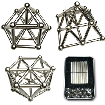 

36 sticks, 27 balls, bucky ball, magnetic stick, ball combination, iron box set, educational toy, and metal magnet