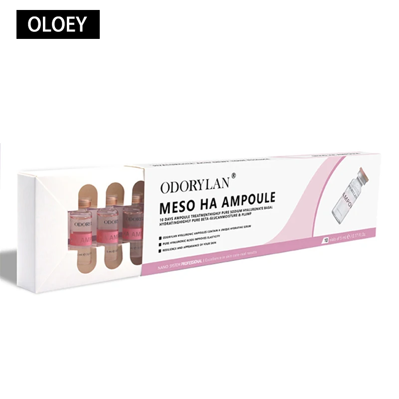 Ampolla de ácido hialurónico reticulado, Micro Molecular puro de Corea, 5ml, mesoterapia, colágeno, HA, ácido hialurónico BB, blanqueamiento de la piel