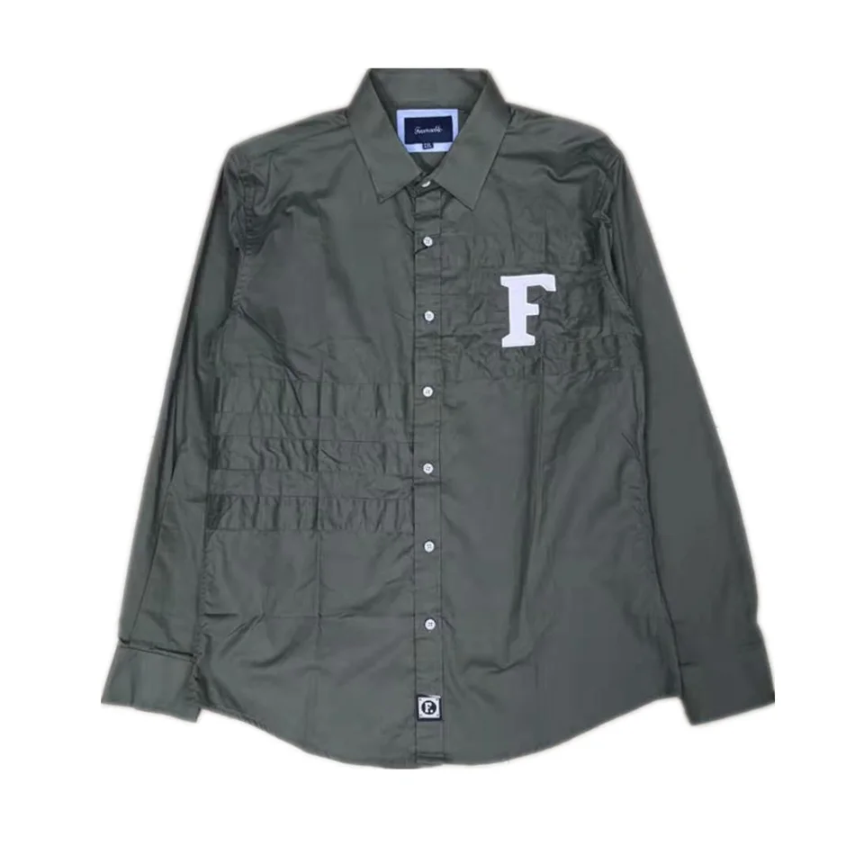 Рубашка с вышивкой, camisa masculina, мужские рубашки с длинным рукавом, хлопок, Social hombre eden park faconnable Сорочки мужские
