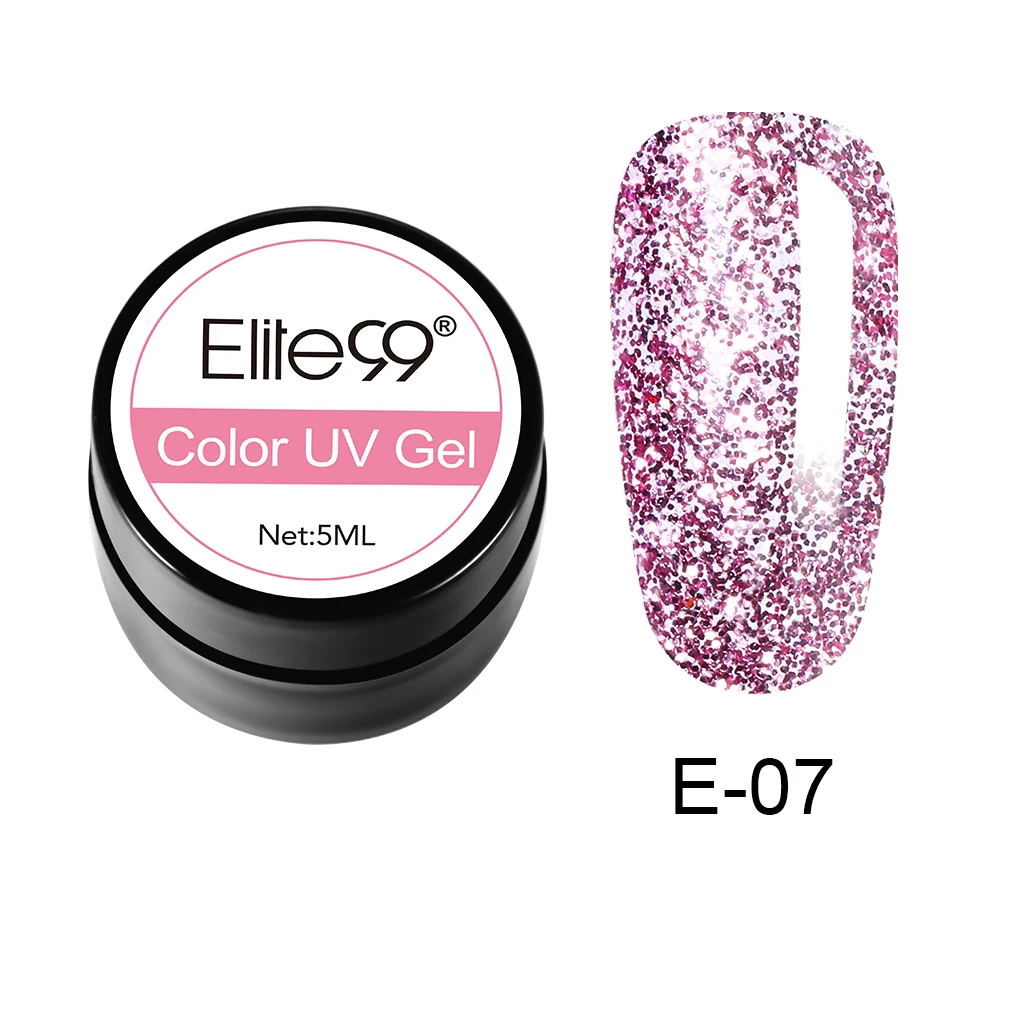 N-GLJE07-5ML-003 Elite99 5 мл Чистый Цвет гель-краска УФ-гель для ногтей замачиваемый Гель-лак для ногтей Полупостоянный УФ-лак для ногтей - Цвет: N-GLJE07-5ML-003
