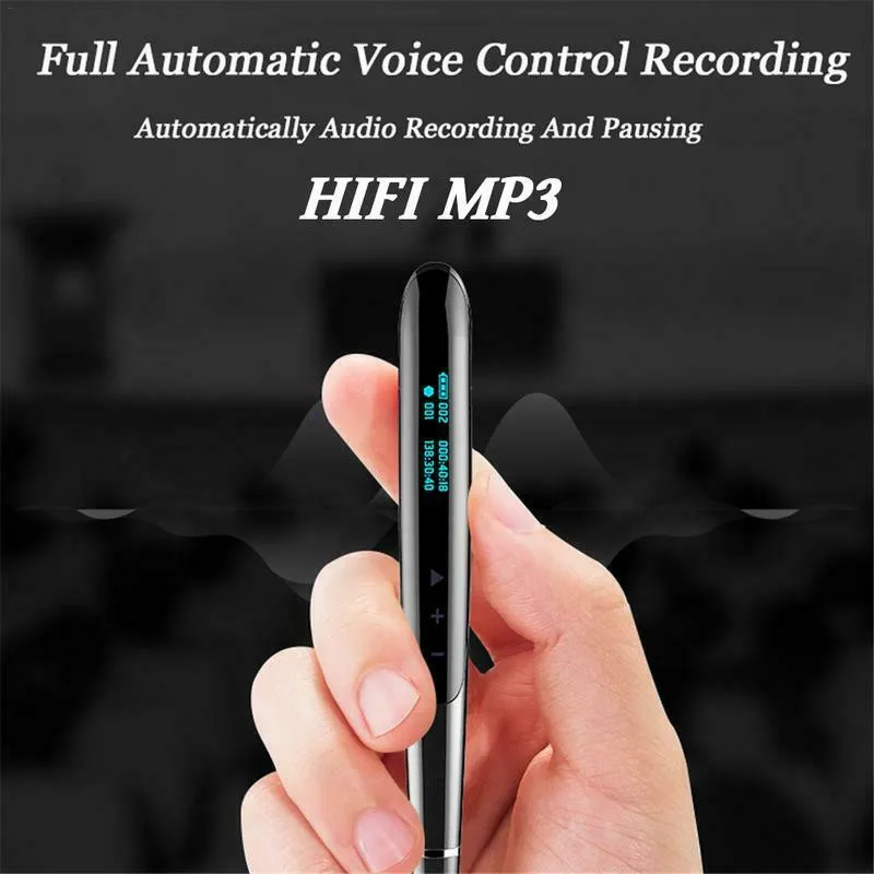 Portable 8GB Digital Voice Recorder Pen with LED Display Audio Recorder For News Interviews Business Negotiations Meeting Record