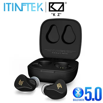 

New KZ Z1 TWS True Wireless Bluetooth 5.0 Sport Earbuds Dual Magnetic Dynamic Gaming Earphones Touch Control Noise Cancelling