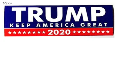 Donald Trump for President Bumper Sticker Trump Keep America Great Window Film Sticker Self Adhesive - Цвет: 1 Double color 50pcs