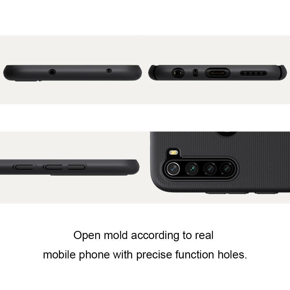 NILLKIN Супер Матовый щит для Xiaomi Redmi Note 8 матовая жесткая задняя крышка с розничной упаковкой анти-телефон с распознаванием отпечатка пальца чехол Капа