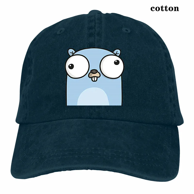 Golang gopher, бейсбольная кепка программиста для мужчин и женщин, Кепка-Дальнобойщик, модная Регулируемая Кепка - Цвет: 3-Navy
