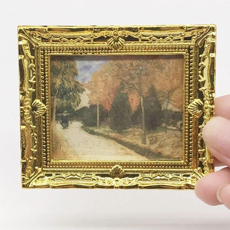 Peinture Murale Miniature Cadre Résine DIY 1:12 Maison de Poupée Jouet Peinture Murale Miniature Cadre Résine DIY 1:12 Maison de Poupée Jouet