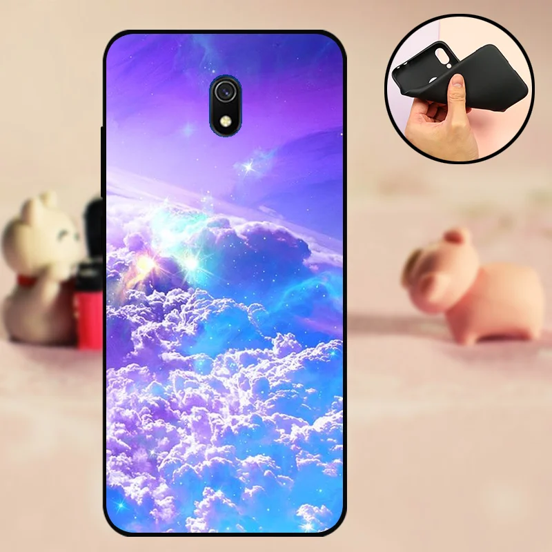 Untuk Xiaomi Redmi 8 Redmi 8A Kasus Silikon Lembut Funda untuk Xiaomi Redmi 8 8A 8 Hitam TPU Case 6.22 