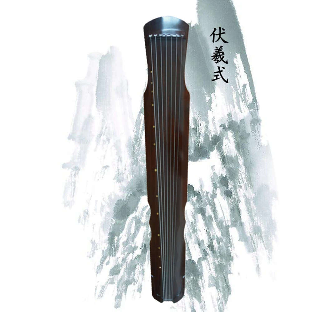 Китайский Guqin Fuxi/ZhongNi HunDun стиль Лира 7 струн древний Zither китайские Музыкальные инструменты Zither Guqin отправить учебную книжку - Цвет: Fuxi style
