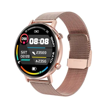 

Fashion Stainless Steel Smart Watch Women Men Electronics Sport Wrist Watch For Android IOS Round Smartwatch Smart Clock Hours