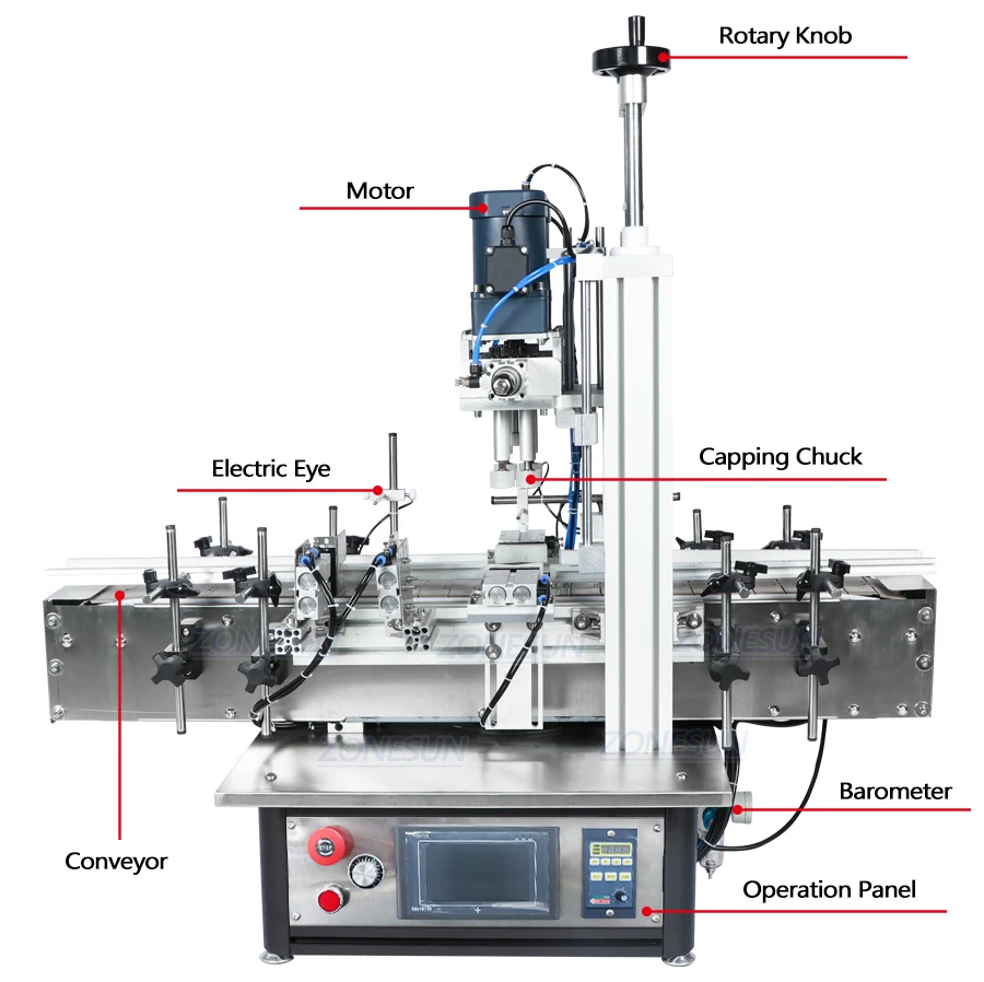 ZONESUN ZS-FAL180C64 Heads Paste Filling Capping And Labeling Machine