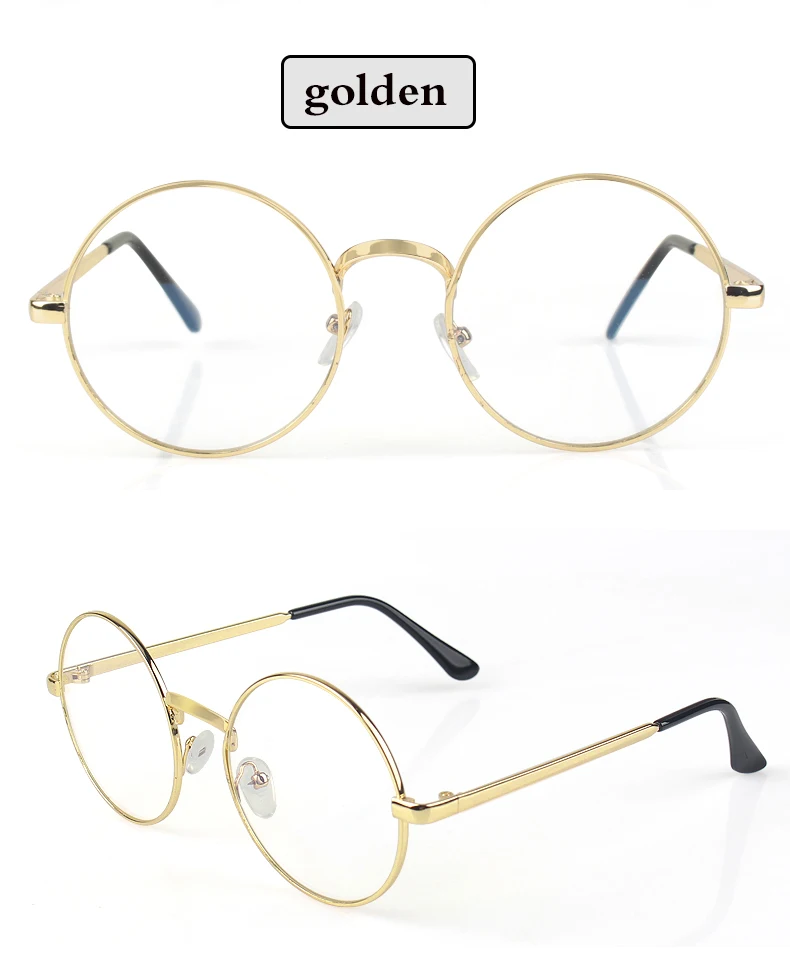 Metal round glasses anti blue light retro college female glasses Computer glasses gaming men's glasses transparent lenses blue filter glasses