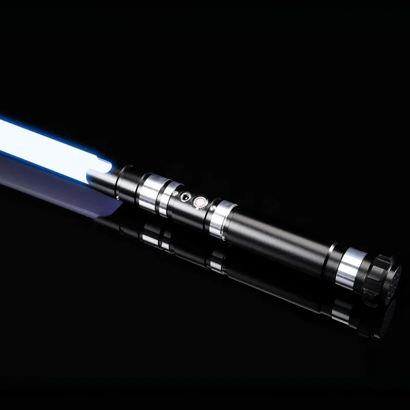 

RGB Lightsaber Heavy Dueling 1 inch Blade Metal Handle 6 sets Soundfonts and 12 kinds Light FOC Blaster Halloween Cosplay Toys