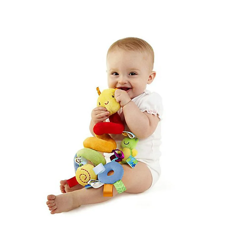 OLOEY, детские мягкие милые погремушки в виде животных, детская кроватка, подвесная коляска, спиральные плюшевые успокаивающие игрушки, Прорезыватель для зубов, Колокольчик для мобильных телефонов, подарок для новорожденных