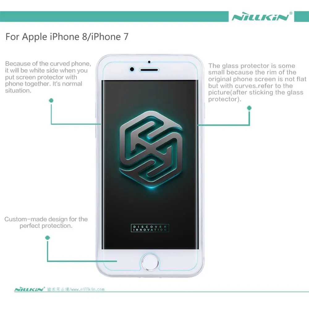 Закаленное стекло для iPhone 6 6S 7 8 Plus Nillkin H 0 33 мм защита экрана от взрыва Apple