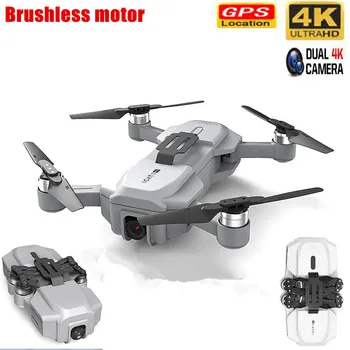 

Profession Drone GPS 4K HD ESC Dual Camera Brushless Motor WIFI FPV Smart Foldable Quadcopter Auto Follow Me RC Drone Helicopter