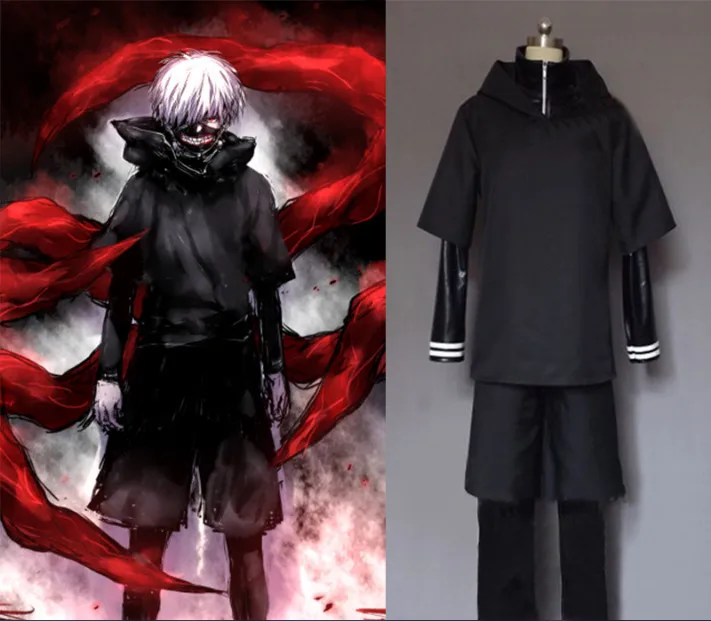 Костюм униформы Kaneki Ken аниме Токио вампиры костюм для косплея комплект одежды
