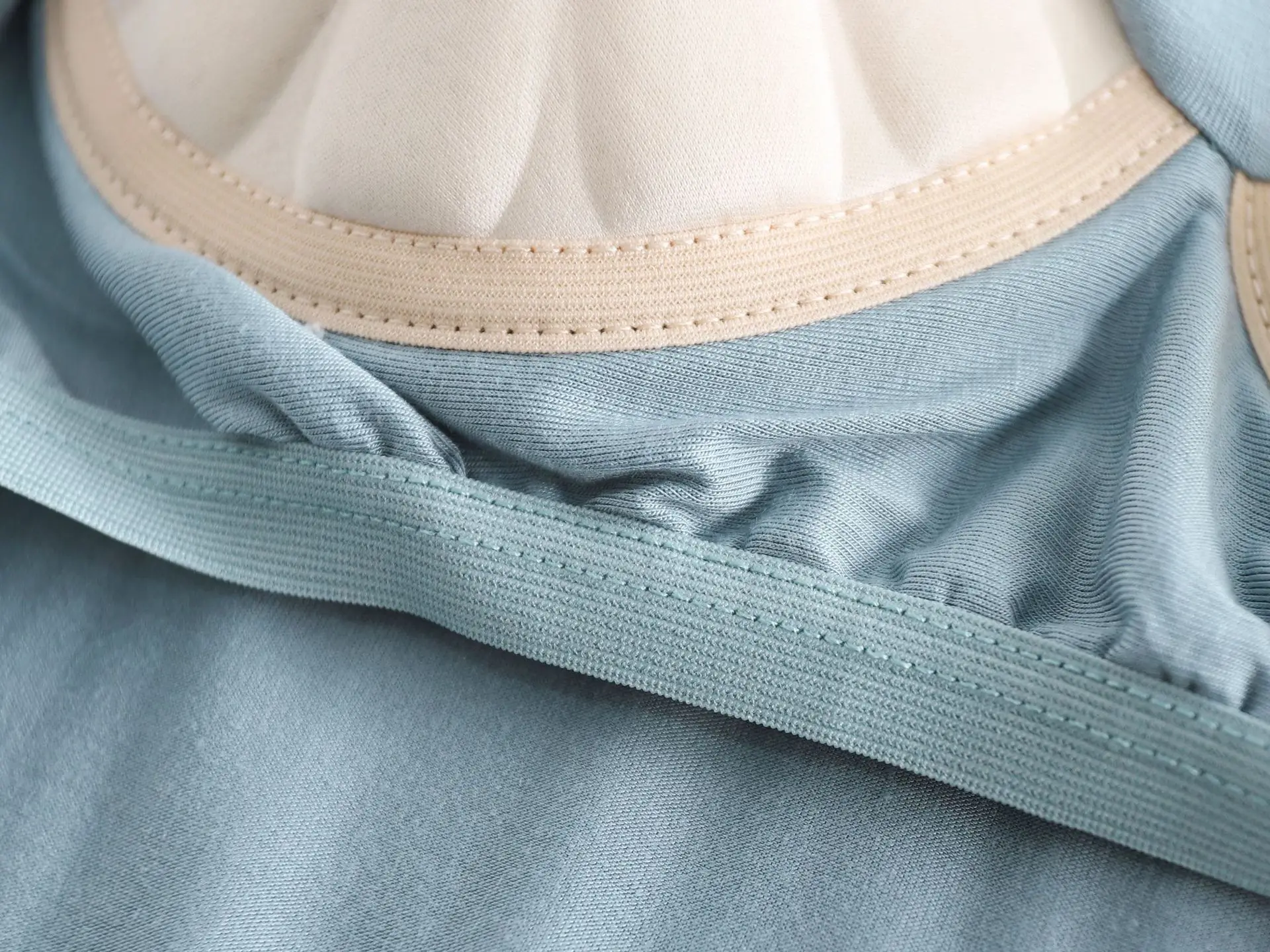 Modales, bedrucktes Kurzarm-Nachthemd mit Brustpolster, Damen-Nachthemden, BH-Rüschenkleid, sexy Damen-Nachthemd, Homewear – Detail 8