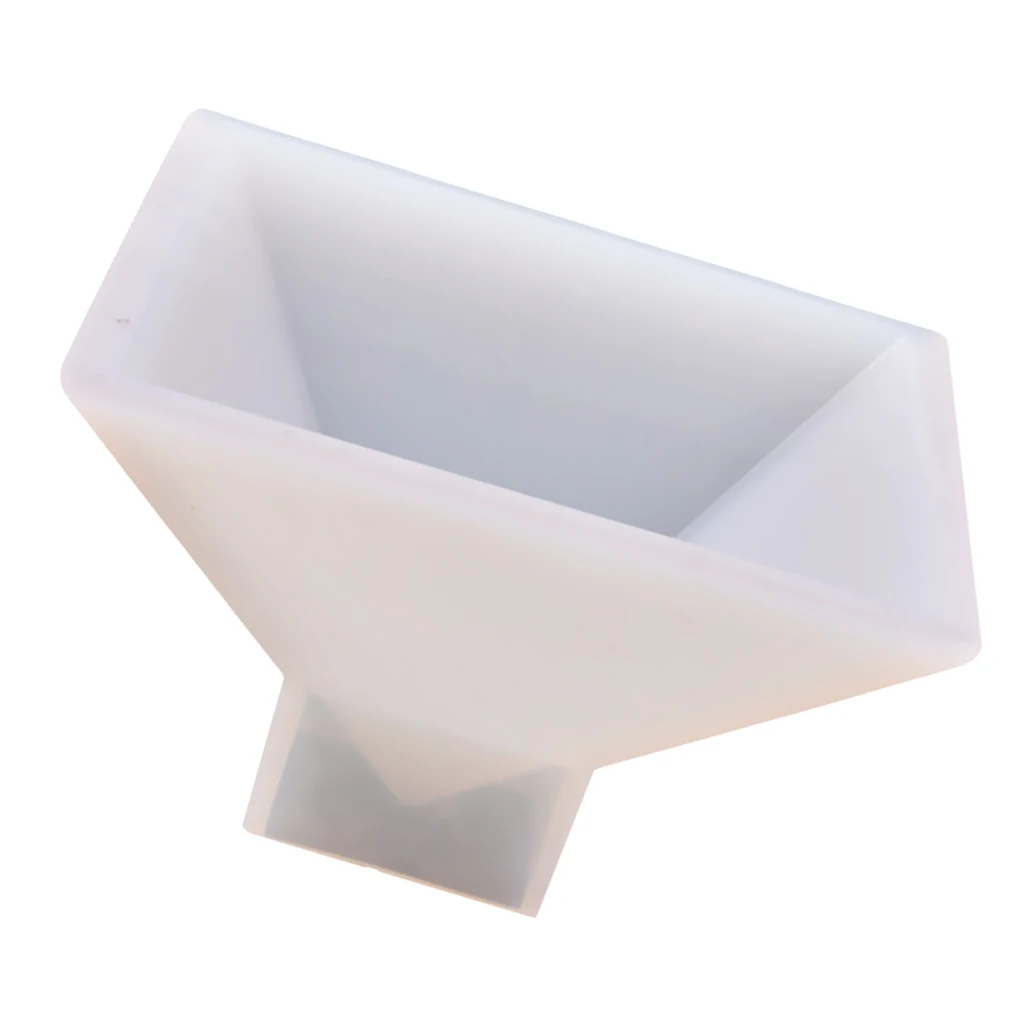 DIY Silicone Mold Jewelry Design Pyramid Resin Art 9.5x9.5x6cm
