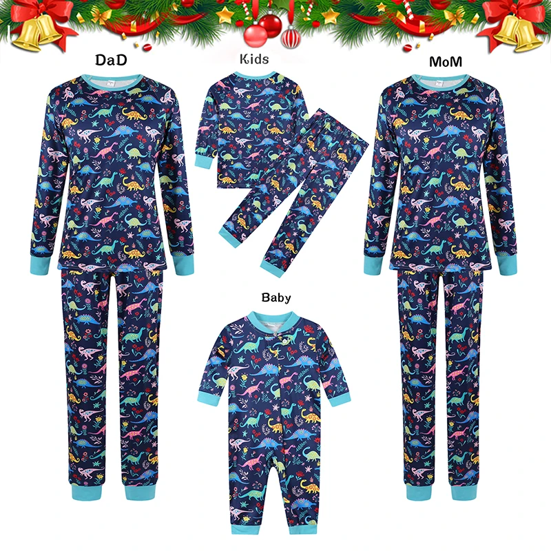 Tanio Rodzinny świąteczny zestaw piżam pasujących do siebie Xmas dla