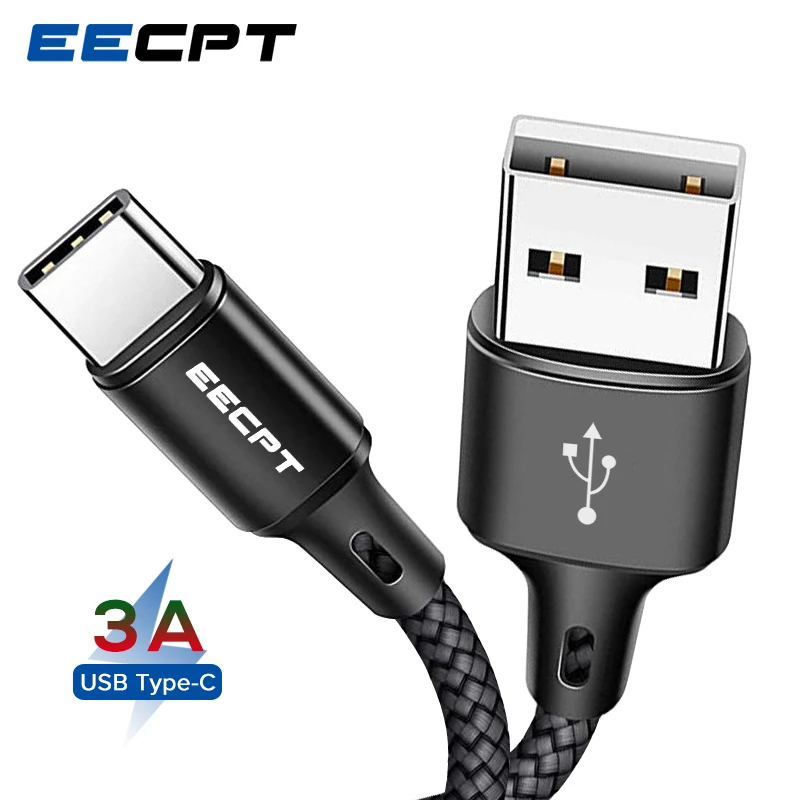 

EECPT USB Type C Cable Fast Charging Wire Type-C Quick Charge USB C Cable for Samsung S9 Xiaomi Redmi Note 7 Huawei Oneplus 6T