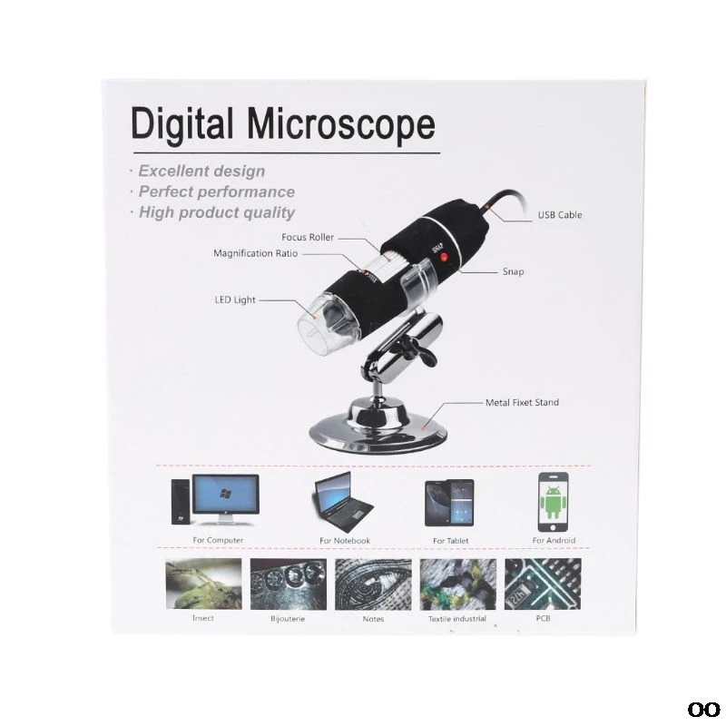 1600X камера 8LED OTG эндоскоп USB Цифровой Микроскоп увеличение с подставкой PXPC