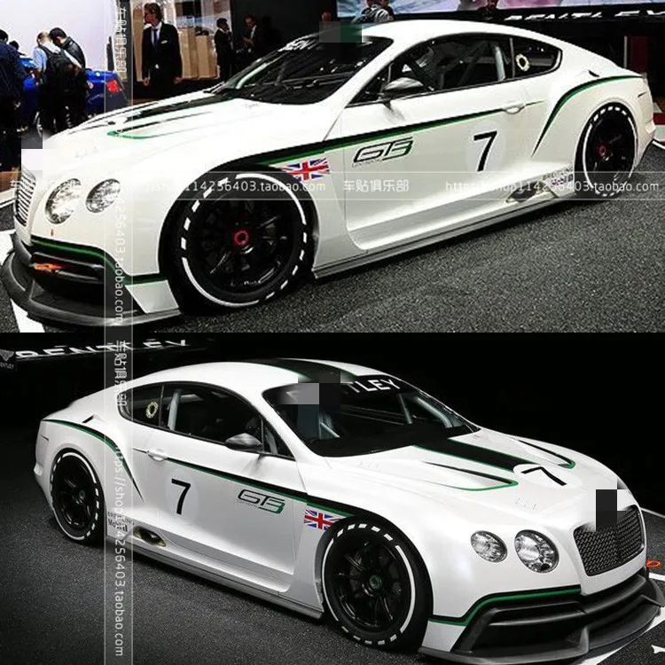 

Автомобильные наклейки для Bentley GT3 RS body sports Car декоративные наклейки GT3 RS персонализированные пользовательские Полные наклейки