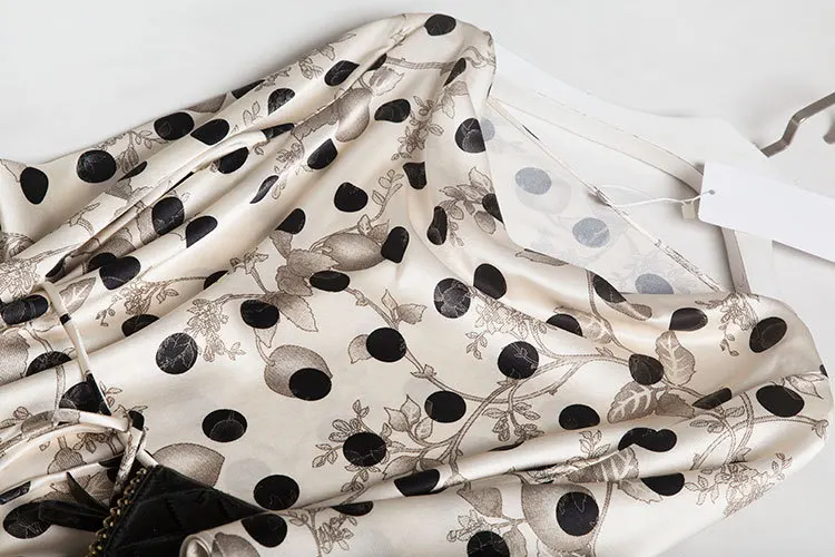 Dot Prints Dress Women's Young-Style Retro Swing