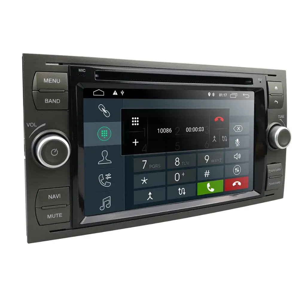 Top IPS 2 din Android 9.0 4G 64G Car GPS For Ford Mondeo S-max Focus C-MAX Galaxy Fiesta transit Fusion Connect kuga DVD PLAYER 2