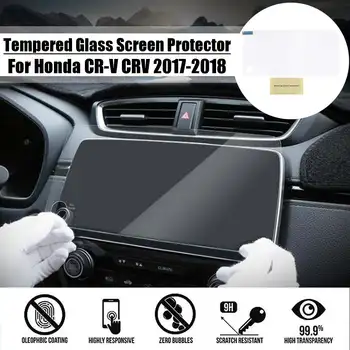 

27x12.5cm Car Display GPS Navigation Screen Protector 9H 0.3mm Tempered Glass For Honda for CR-V for CRV 2017 2018