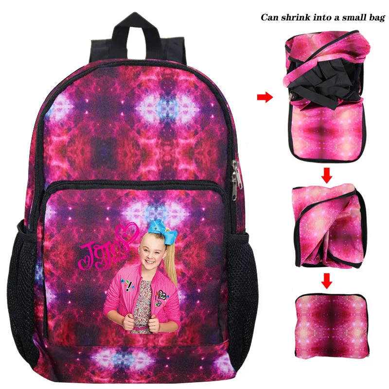 photo colour Дети Jojo Siwa рюкзак для девочек школьная сумка супер звезда школьный персональный книга сумки печать mochila большой емкости Bolsa - Цвет: photo colour