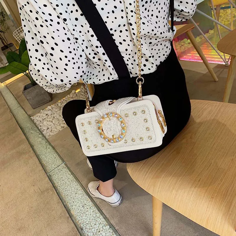

Summer New Arrival Bag Women's 2019 New Style Fashion Korean-style Versatile Shoulder Bag GIRL'S Chain Sequin Bag Shoulder Bag