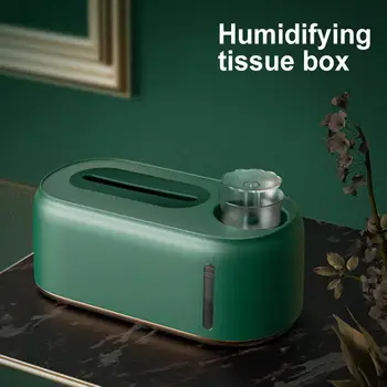 

Humidifying Tissue Box Holder Creative Wet And Dry Napkin Pumping Paper Case Dispenser with Small Water Pump for Home