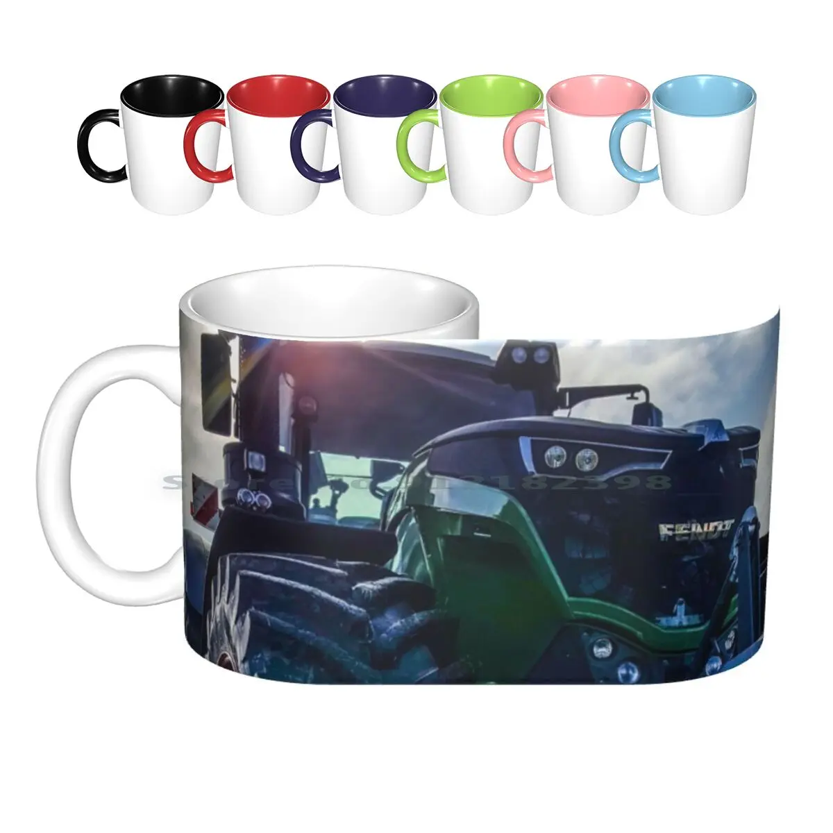 Fendt 1050 Tazze In Ceramica Tazze Da Caffè Tazza Da Tè Al Latte Mietitrebbiatrice Mietitrebbiatrice Trattore Agricoltura Agricoltura Raccolto Estate
