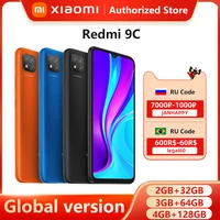 Globale Version Xiaomi Redmi 9C 3GB 64GB Smartphone 6,53 Zoll 13MP Triple Kamera 5000mAh MTK Helio G35 octa Core 4G Handy
