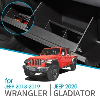 

for Jeep Wrangler JL/JLU 2018 2019 Jeep Gladiator JT 2020 Car glove box storage box Accessories Armrest Co-pilot storage box