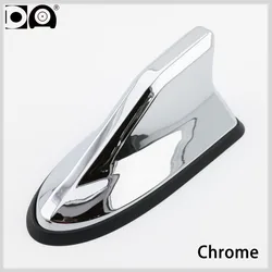 Waterproof Shark Antenna with Enhanced Signal and Sleek Piano Paint Finish (Chrome)