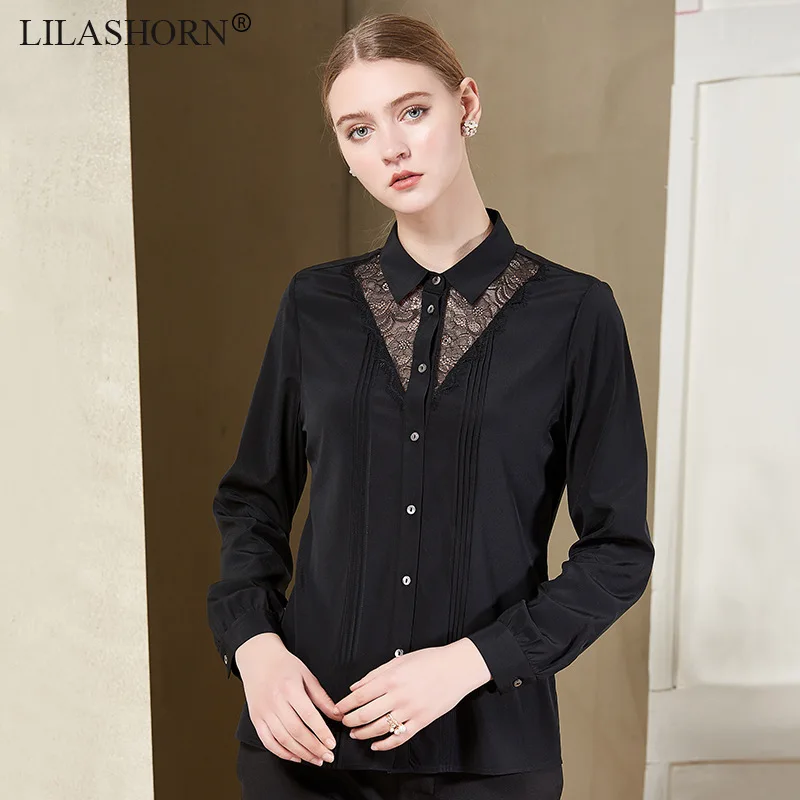 women s blouses and tops silk floral office formal casual shirts plus large size 2019 summer sexy H