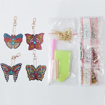 

5D diamond painting cute animal DIY keychain diamond bag pendant jewelry mosaic home decoration pattern handmade new year