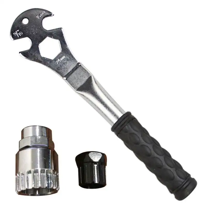 Bike 15mm 24mm 9/16&quot Pedal Multi Wrench Heavy-Duty Spanner Repair Tool With Long Hand Comfortable Grip Feeling And Energy-saving | Спорт и