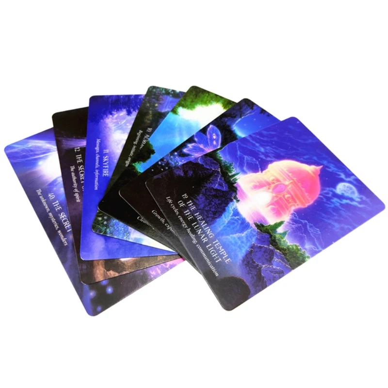 44 Cards Deck Oracle of the Hidden Worlds Full English Board Game Tarot Cards PXPF