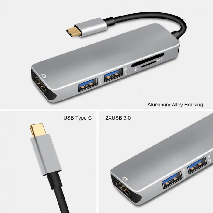 Адаптер usb type C к USB, 3,1 USB C(Thunderbolt 3) к 3 хаб с интерфейсом расширения type-c для MacBook/Chromebook Pixel/