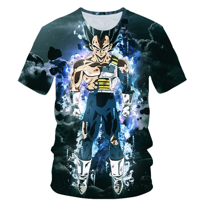 Новое поступление года, крутая футболка с 3d принтом «Goku Dragon Ball Z», летняя модная футболка с короткими рукавами, топы для мужчин, Аниме Драконий жемчуг зет футболки Harajuku Kid - Цвет: picture color