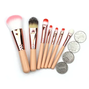 

7pcs Makeup Brushes Set Beauty Tools Professional Synthetic Hair Foundation Powder Eyeshadow Make Up Brush Blush Apricot Handle